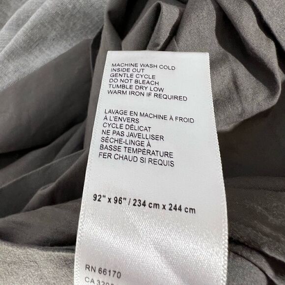 ANTHROPOLOGIE NATANI EMBROIDERED DUVET COVER IN LIGHT GREY NEW QUEEN - Picture 6 of 10